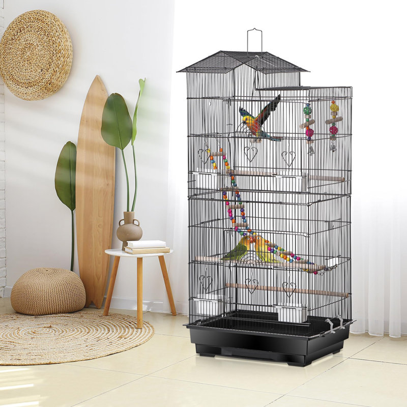 100cm Iron Wire Flight Cage, white