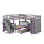 Lit superposé polyvalent simple en forme de L sur double avec tiroirs, bureau mobile portatif et garde-robe spacieux-797868802