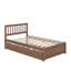 Lit plateforme simple en bois avec lit gigogne Modern Design-1428156607