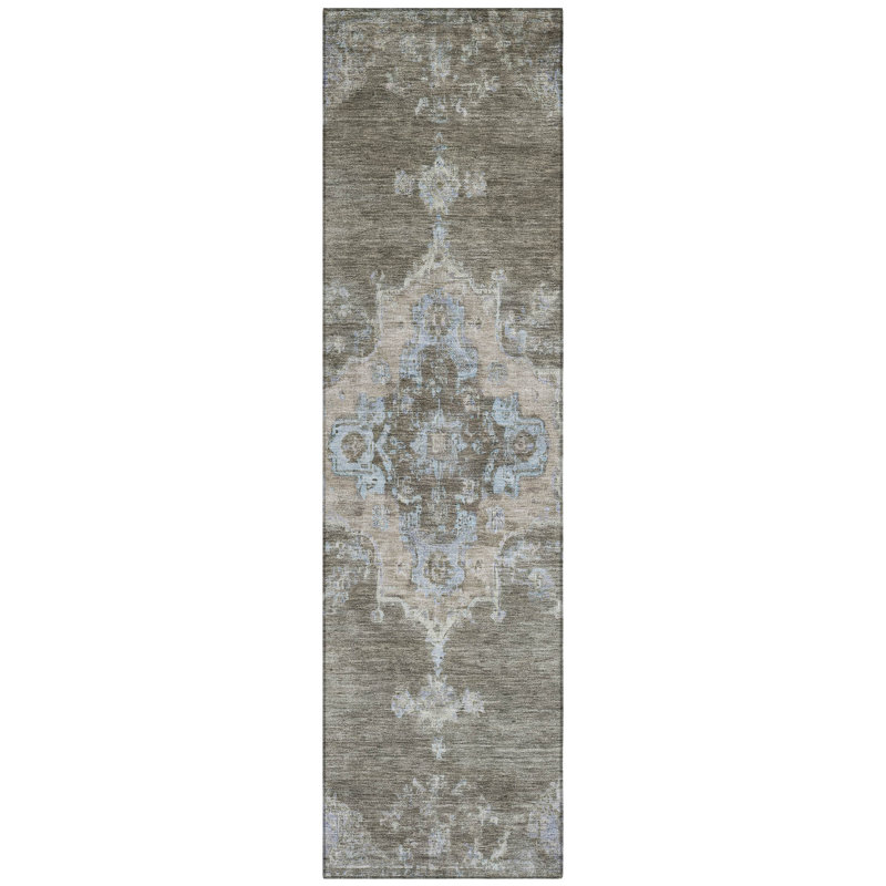 Machine Washable Indoor/Outdoor Chantille ACN2321 Global Rug, Runner 2'3" x 7'6"
