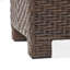 Banc de rangement en osier