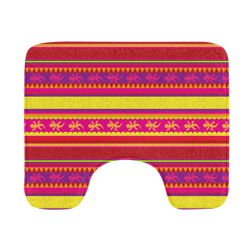 Multicolore tapis de salle de bain en U mexicain 20 po