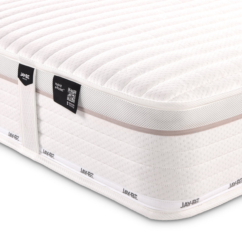 Jay-Be Hybrid E-Pocket True Core Eco-Friendly Mattress, Single (3')