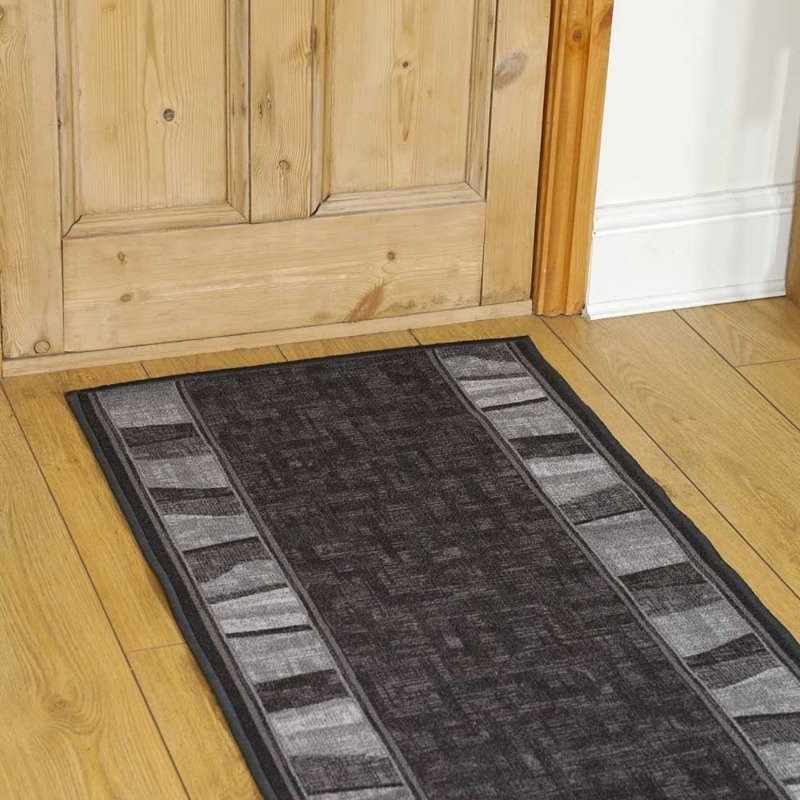 Runner Tuncer Block Print Hand Hooked Area Rug, Runner 66 x 330cm