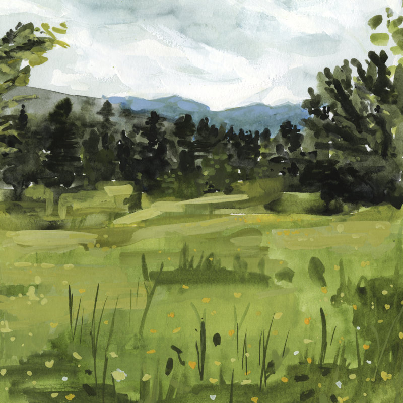 Mountain Moment I, H 36 po x l 36 po