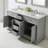 Hermes 60'' Double Bathroom Vanity with Marble Top-1842365763