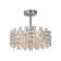 Atticus 4-Light Modern Round Crystal Semi Flush Mount Ceiling Light