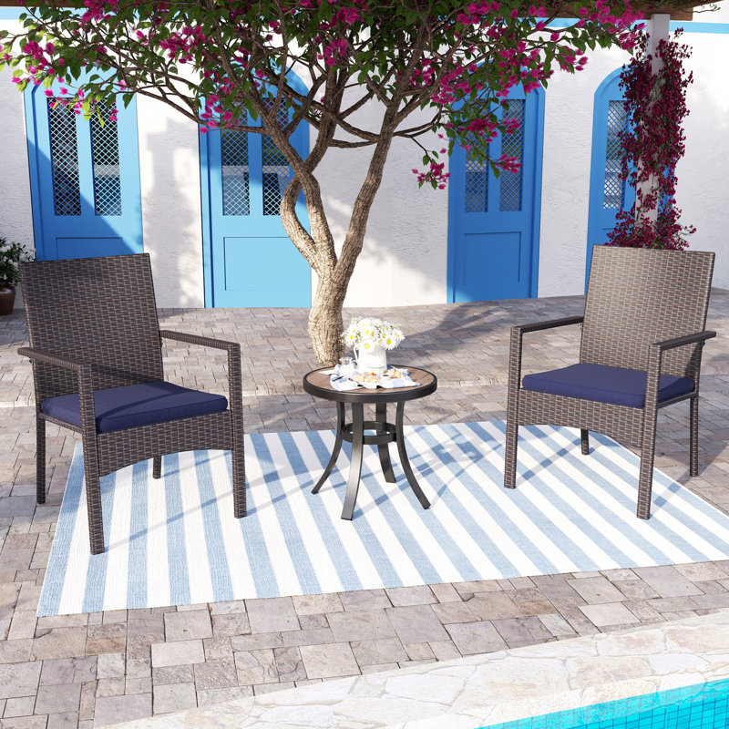2 - Person Patio Conversation Set with Cushions