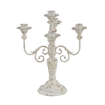 19'' H Metal Tabletop Candelabra
