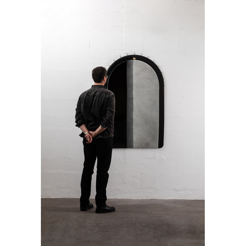 Sitiera Aged Solid Wood Mirror, Bronze
