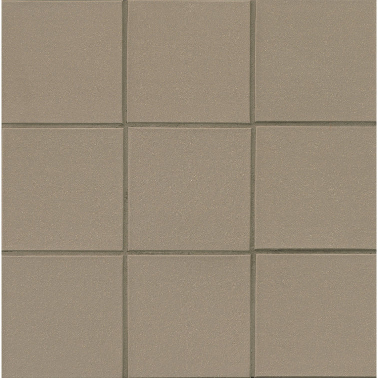Quarry Basics Abrasive 6" x 6" Ceramic Field Tile in Puritan Gray