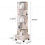 Bibliothèque rotative pivotante à 360 ° avec roulettes et tiroir-655171700-655171707