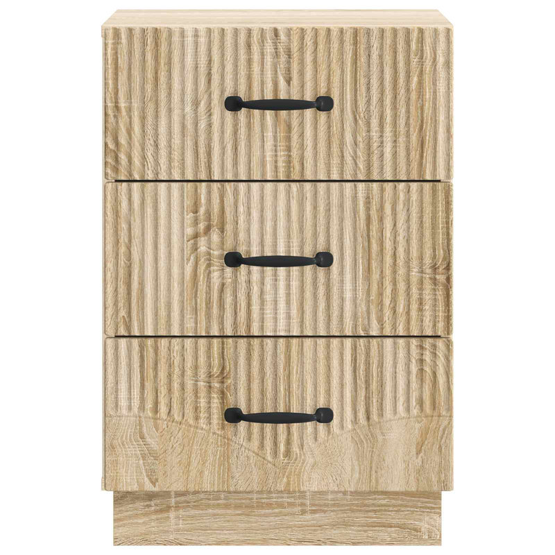 43cm W Manufactured Wood Bedside Table, Sonoma Oak