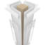 Colonne carrée classique non fuselée Craftsman avec base toscane et base toscane-70907324