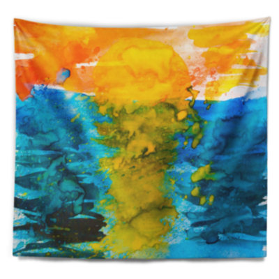 Abstract Polyester Tapestry