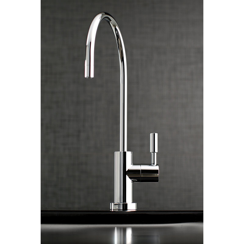 Robinet de filtration d'eau 1 trou à fixation sur le comptoir Kingston Brass, Chrome