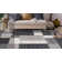 Akieba Geometric Tufted Gray/Black/Ivory Non-Slip Rubberback Area Rug