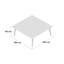 Chrisley Solid Wood Four Leg Coffee Table