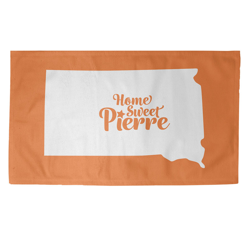 Tapis zone orange south dakota Pierre, Rectangle 5 pi x 7 pi