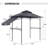 8 Ft. W x 5 Ft. D Steel Grill Gazebo-94257342