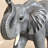 Elephant Garden Statue with Raised Trunk