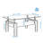 Rectangle Black Glass Coffee Table-669971699-669971709