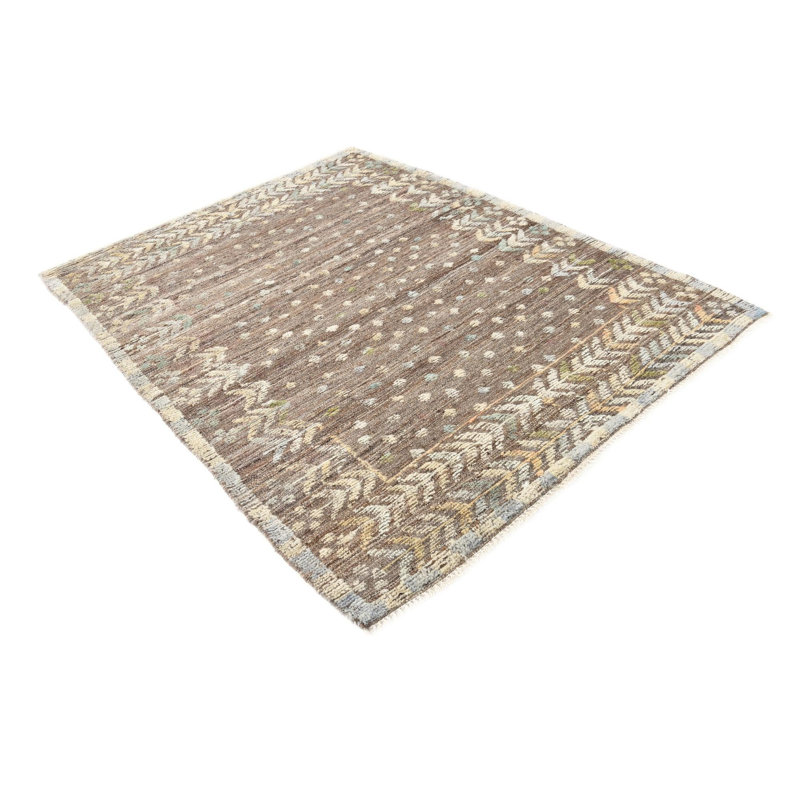 Tapis brun 5 pi 2 po x 6 pi 8 po Philip