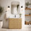 Meuble-lavabo simple 42 po avec plateau en pierre d'ingénierie La Jolla