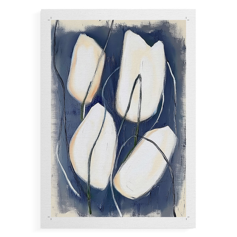 FLORAL Series DCCIV - Impression sur toile seulement - NON CADRE, H 18 po x l 12 po