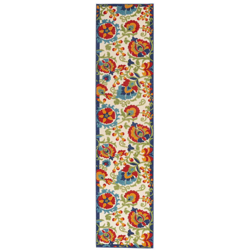Aaryon Floral Indoor Rug, Runner 2'3" x 12'