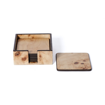 Ensemble de 6 sous-verres Valberg Burl