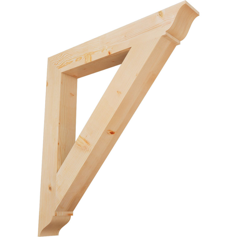 Support lisse, Sapin de Douglas, H 48 po x l 5,5 po x P 44 po