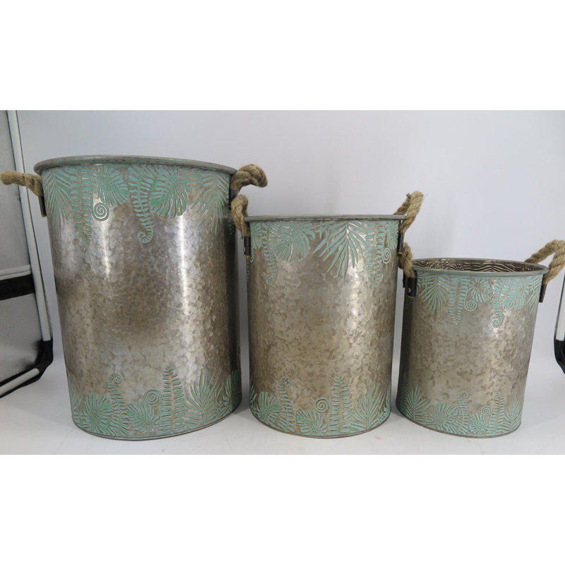 Ensemble de cache-pots en métal 3 pièces Katt
