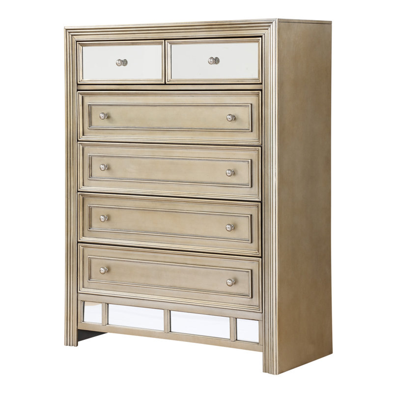 Commode 6 tiroirs Champagne