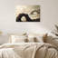 Arches rocheuses sombres surplombant des bassins d'eau en terrasses - Tableau sur toile-252545454
