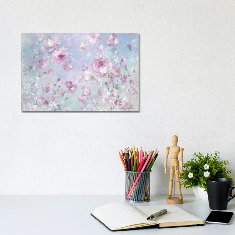 Blooming Roses by Debi Coules - Wrapped Canvas Painting, 20.32 cm H x 30.48 cm W