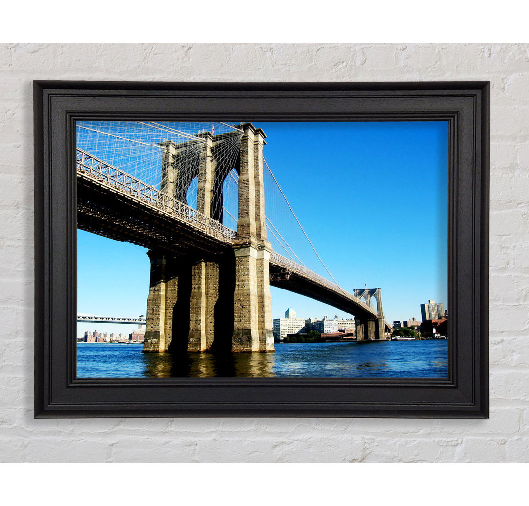 New York City Brooklyn Bridge bei Tag - Druck