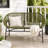 Outdoor Wicker Loveseat with Metal Frame for Patio-1324126800