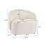Fauteuil d'appoint courbé avec coussin moelleux intégré-259418042