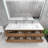 Azden 70.6" Wall-Mounted Double Bathroom Vanity Set-907666606