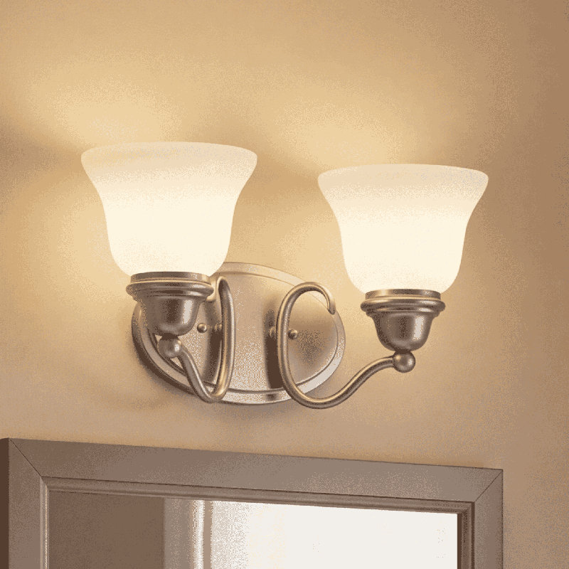 Vannote 2-Light Bath Bar in Pewter, Pewter