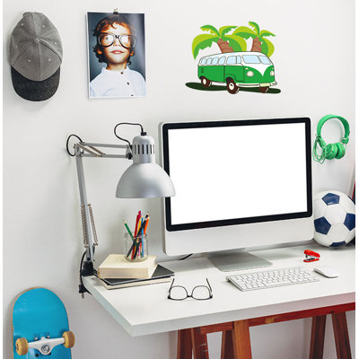 Surfing Van Wall Decal Surfing Wall Sticker Surfing Wall Art