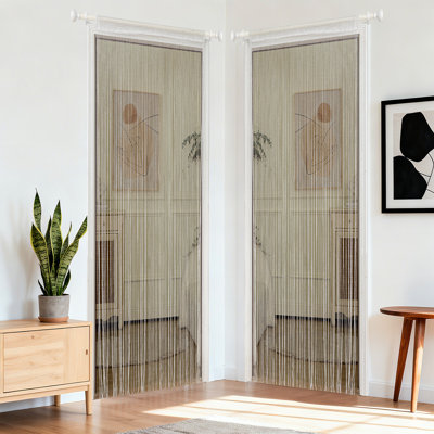 2 pièces 39 x 78 pouces rideaux de rideaux décoratifs de porte à rideaux