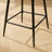 Swivel Upholstered Counter Stools With Rattan Back-970377916-970377915