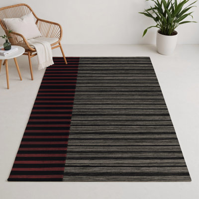 Tapis intérieur / extérieur brun HorizontalStripes