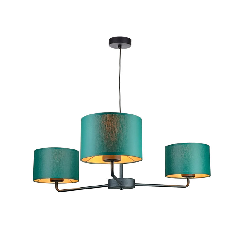 Almarie Chandelier, 3, Green