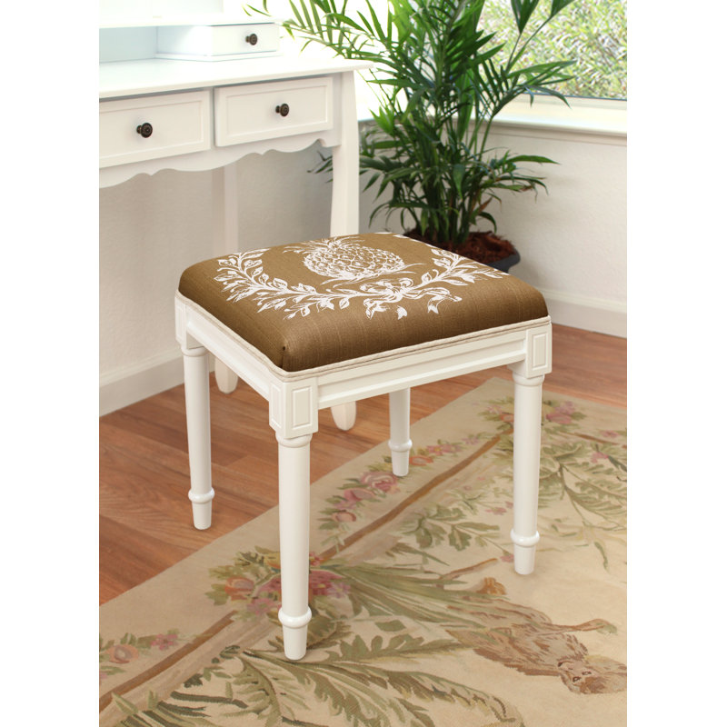 Tabouret de meuble-lavabo en bois massif Huntwood, Caramel