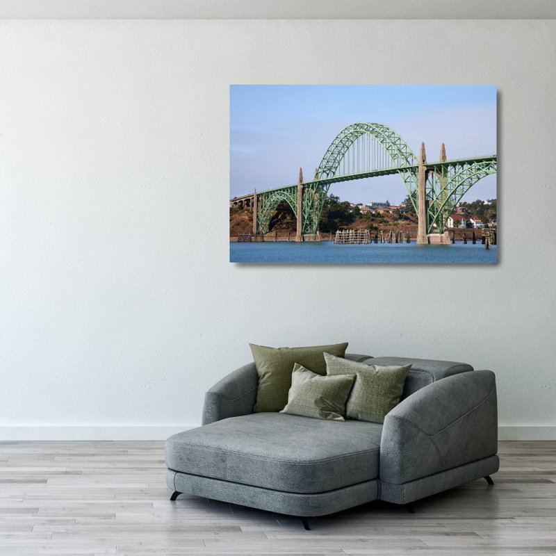 Pont de la baie de Yaquina, Newport, Oregon, H 27 po x l 40 po