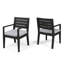 Ensemble de 2 chaises d'extérieur avec coussin-667324488