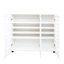 Armoire à chaussures blanche avec fonction de ventilation pour l'entrée, le placard-121048048-121048047